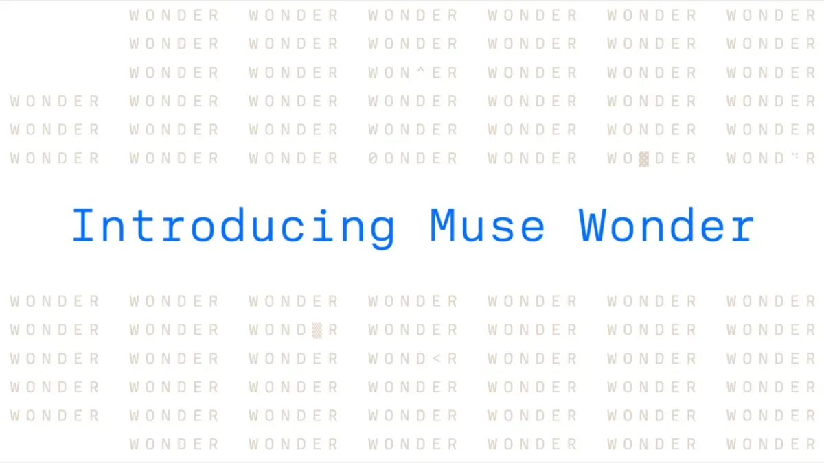 Promotiebeeld van Meta bij de aankondiging van Muse Wonder