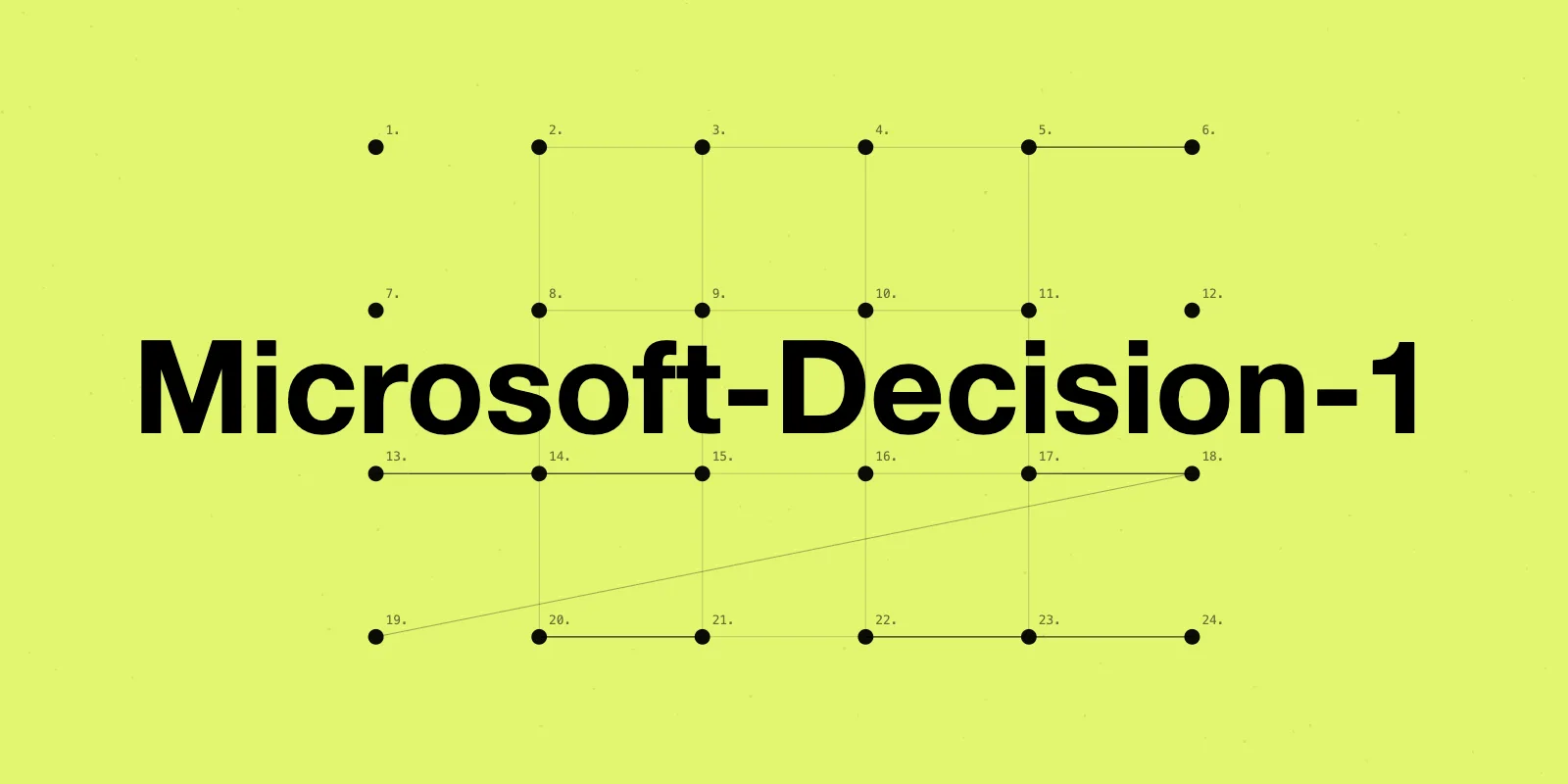 Illustratie bij de aankondiging van Microsoft-Decision-1 door Microsoft