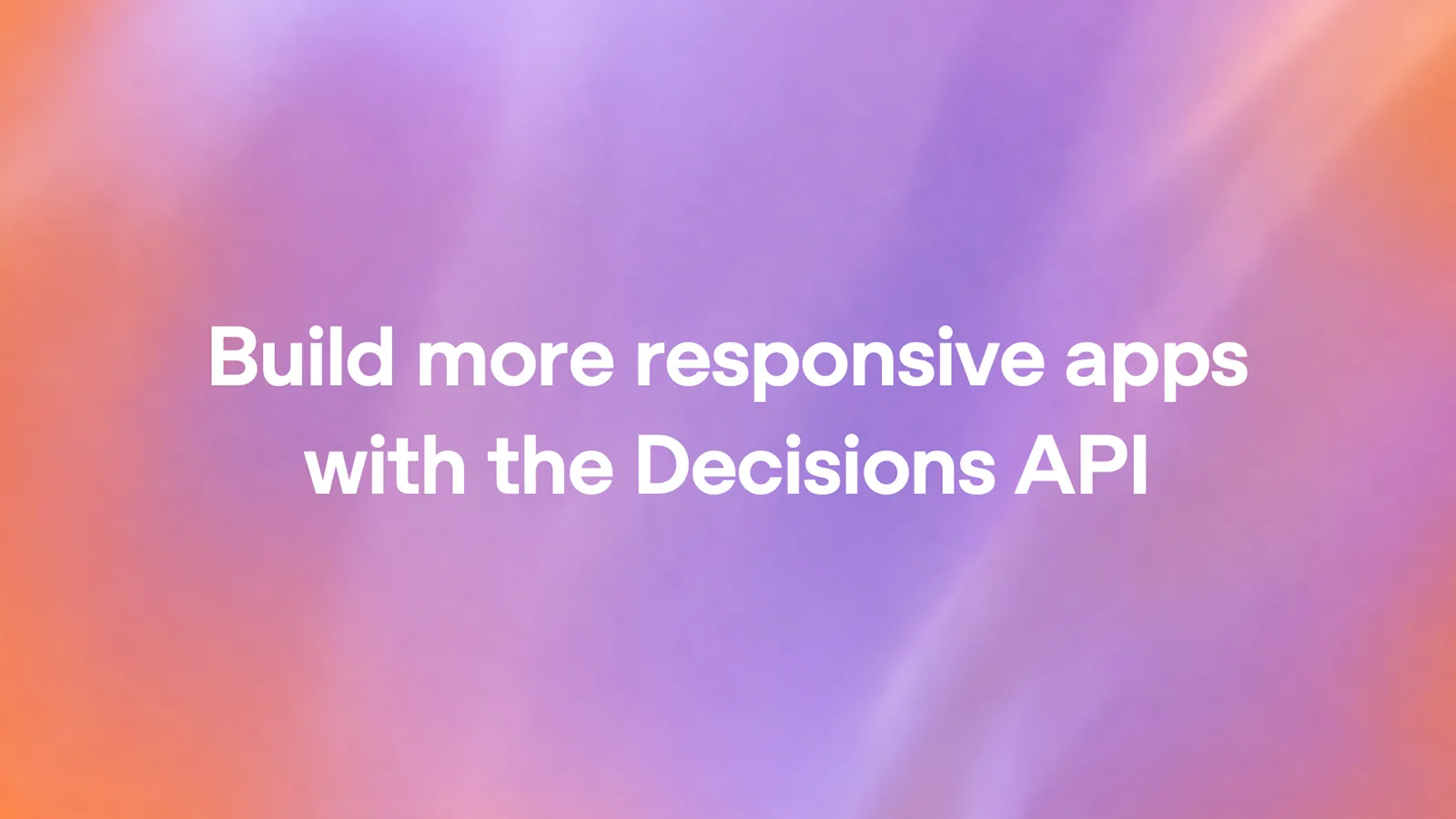 Aankondigingsbeeld van de OpenAI Decisions API